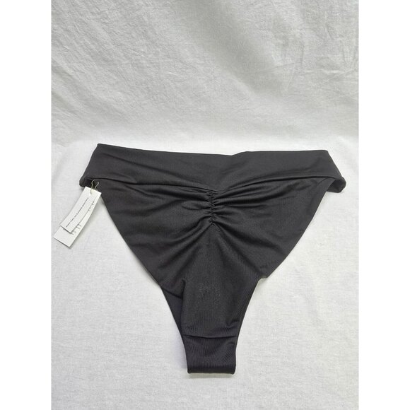 LONDRE The Banded Scrunch Bottom - Matte Black swim Bottoms - SIZE XXL- NWT. - Picture 5 of 12